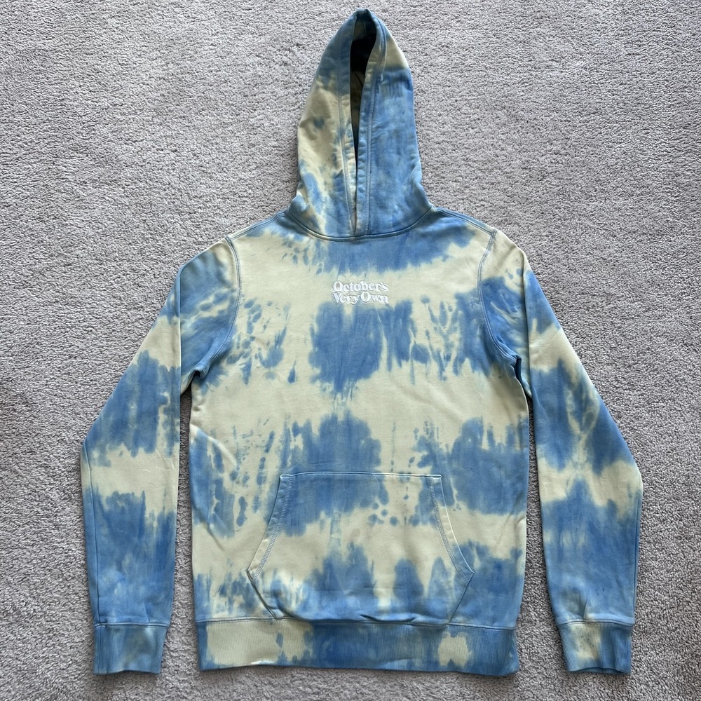 October's Very Own Hoodie Mens Medium Multicolor Tie Dye Embroidered Logo